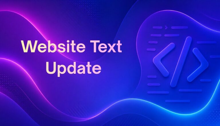 Website Text Update