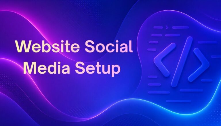 Website Social Media Setup