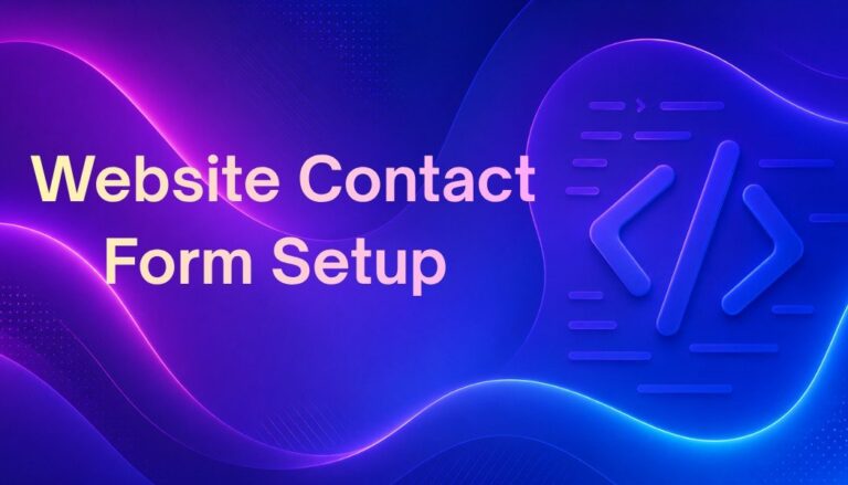 Website Contact Form Setup